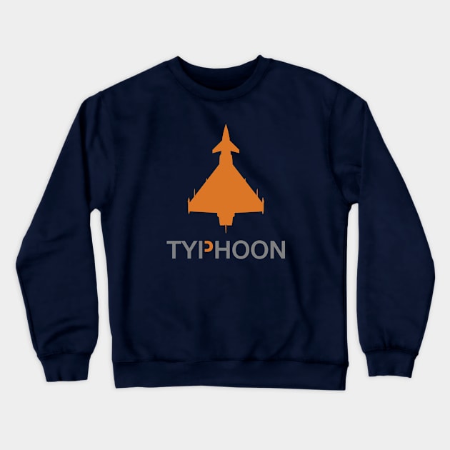 Eurofighter Typhoon Crewneck Sweatshirt by Tailgunnerstudios